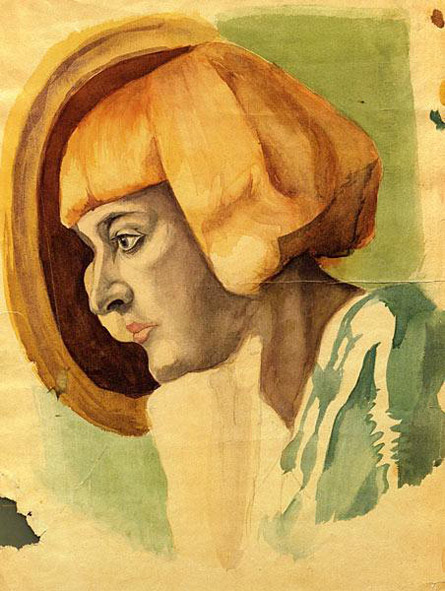 Рассматривая портрет М. И. Цветаевой работы Б. Ф. Шаляпина