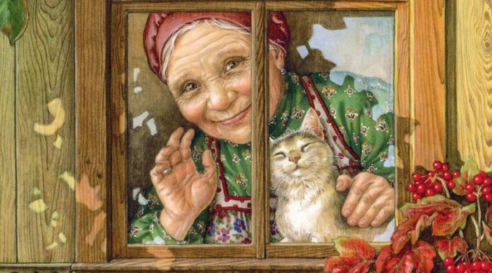 Бабушка в окне