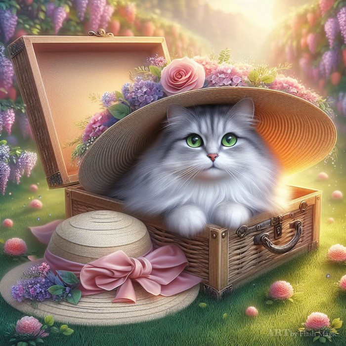 Кот примерил по весне