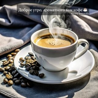 Утро с кофе начинается