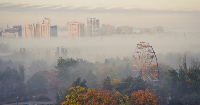 Туман над городом...