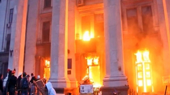 В Одессе сожгли людей