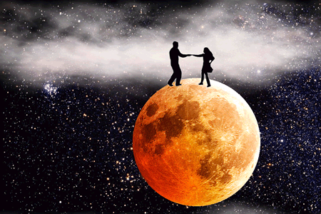 Лунный танец любви...