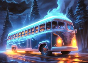 Ночной автобус...