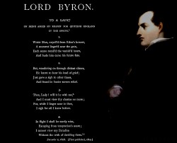 XLIII. Byron. To a Lady...