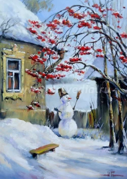 Снеговик (по картине С.Свиридова "Снеговик" )