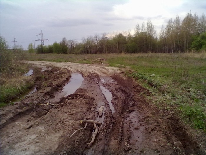 Дорога в ямах, да в ухабах