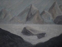 Стихотворение о картине Туманное утро в горах