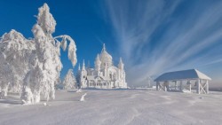 В России выпал снег