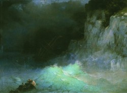 2024.Океан в суровый шторм.частично к картине "Шторм" И.К.Айвазовского