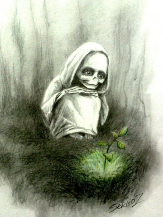 Девочка, рисующая смерть