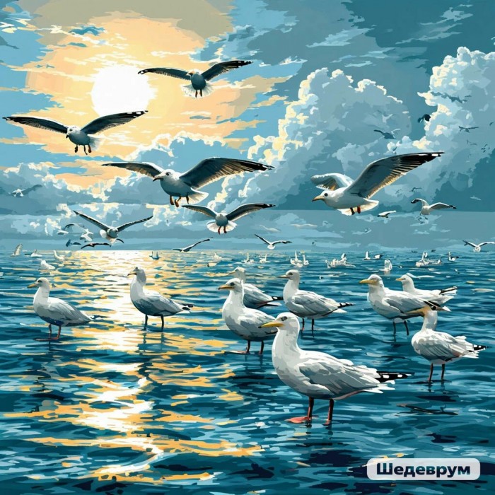 Чайки кружат