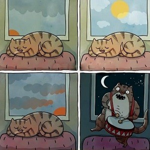 Да, с котейкой - не до скуки! /микс/