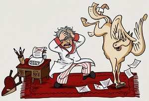 Интеллигентные, культурнейшие кони... /диалог/
