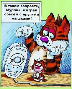 С компом и мышью жизнь крута! /диалог/