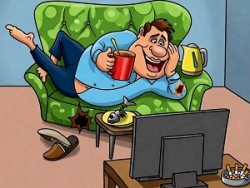 Претерпевает муки адские диван... /междусобойчик/