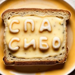 Я намазал спасибо на хлеб