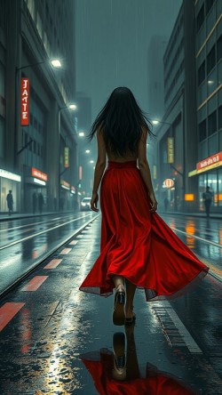 Stepping between the raindrops...