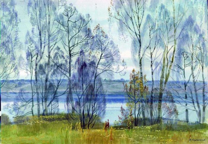 Картина красками апреля.