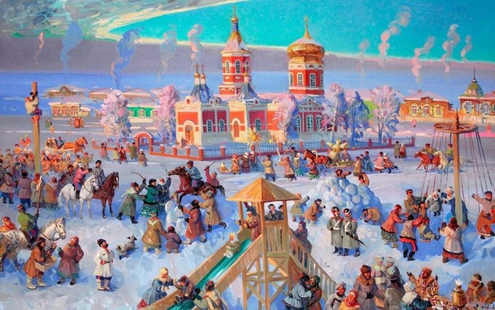 Катанье с ледяной горы.
