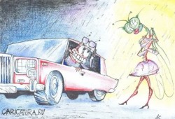 Стрекоза и Муравэй. Басня прочиталь