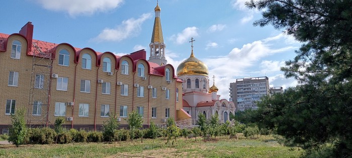 В летнем парке рано утром
