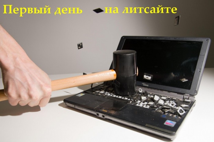 Первый день на литсайте