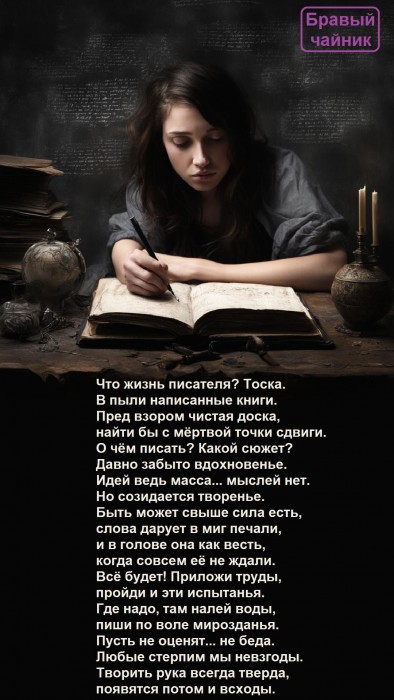 Что жизнь писателя? Тоска...