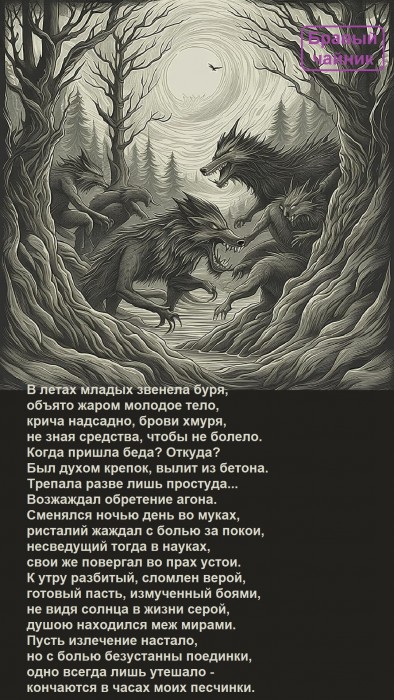 В летах младых звенела буря...