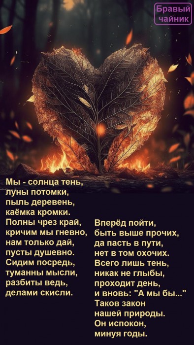 Мы - солнца тень...
