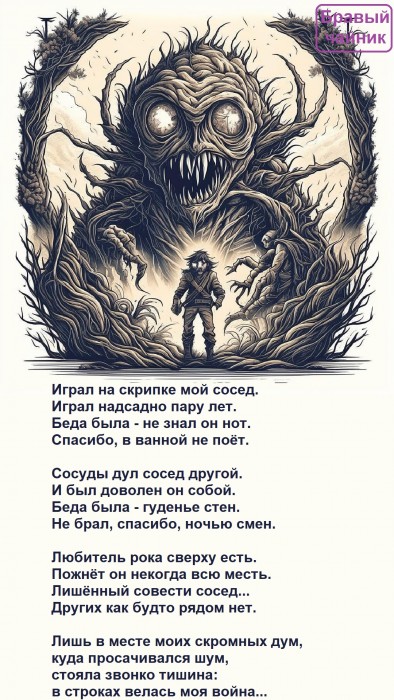 Играл на скрипке мой сосед...