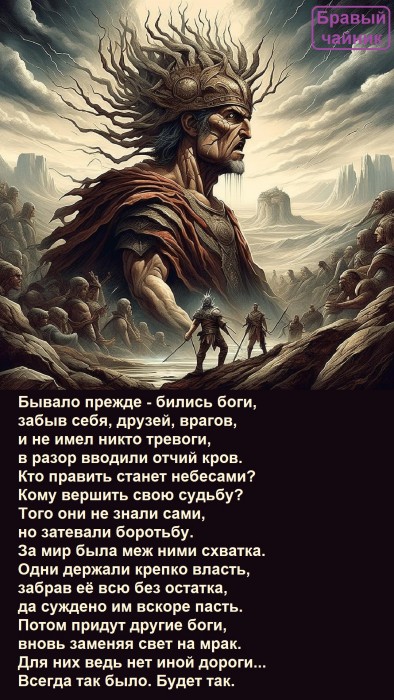 Бывало прежде - бились боги...