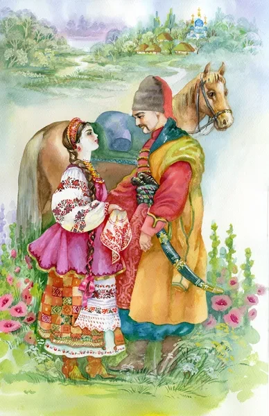 Скакал с войны казак.