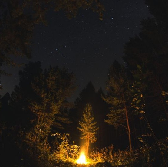 Костёр и плеяды