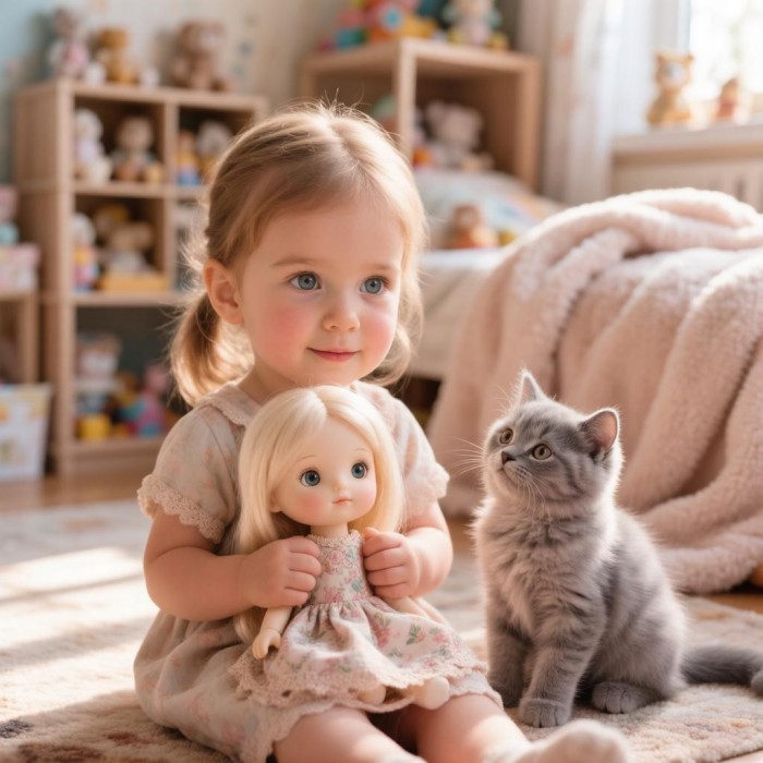 Котик улыбается