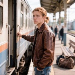 Вокзал.Перрон.Вагонное стекло