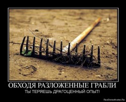 Ах, грабли - многовекторный ударный инструмент