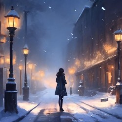 Город зажигает фонари